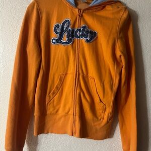 Lucky Brand Vibrant Orange Hoodie